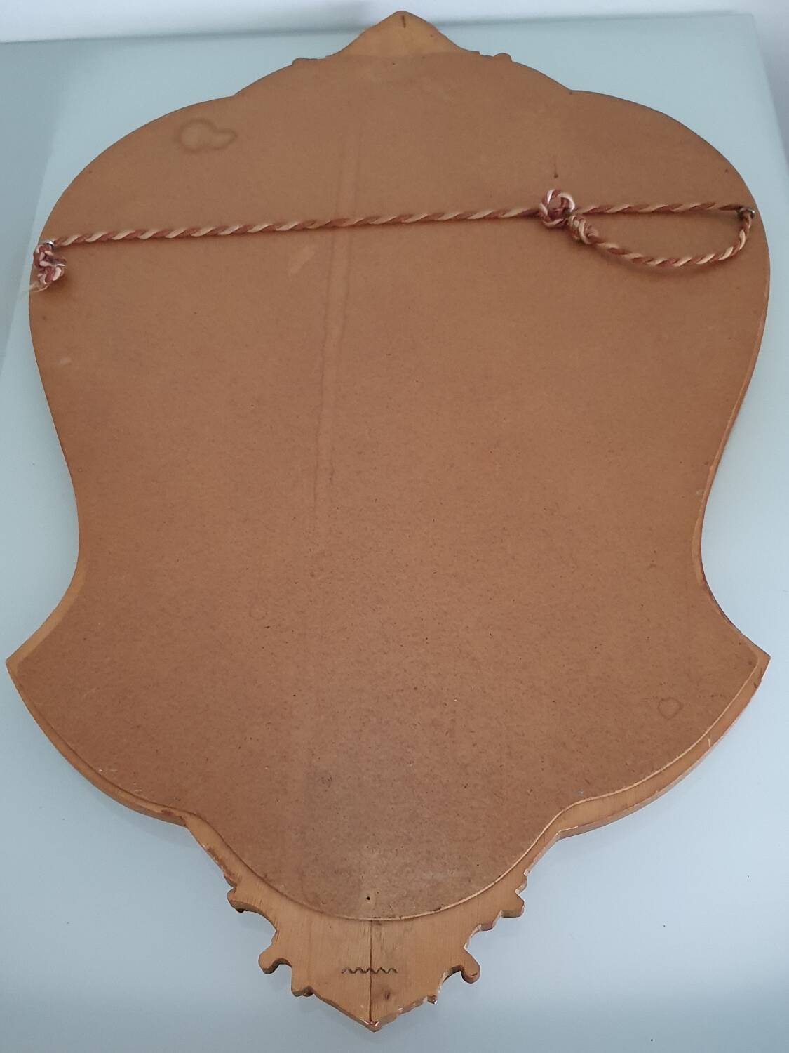 Gold leaf gilded wooden mirror