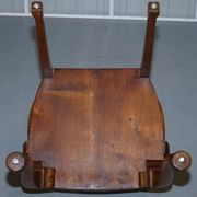 Victorian Howard & Son walnut office chair with stamp.