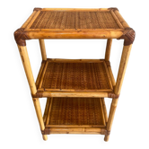 Rattan shelf to place