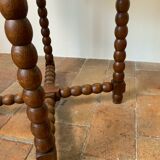 Turned wood table