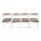 Set of 4 Plia chairs by Piretti for Castelli