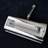 Silver metal roller crumb picker