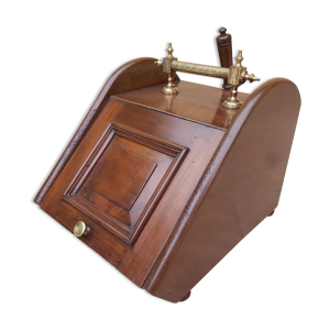 Boîte à charbon en acajou