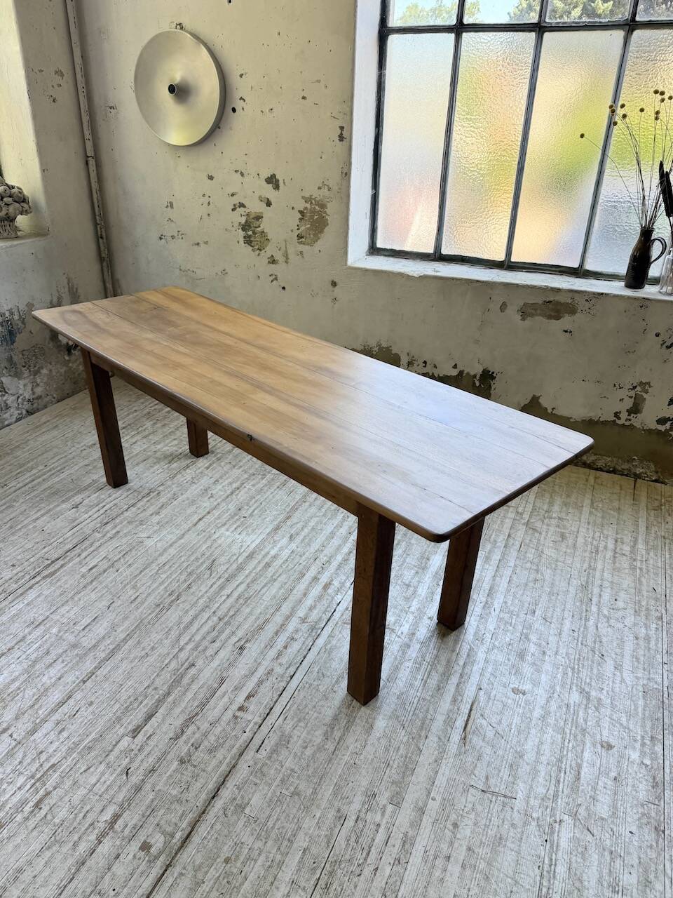 Walnut farmhouse table 2.10m from the 50s