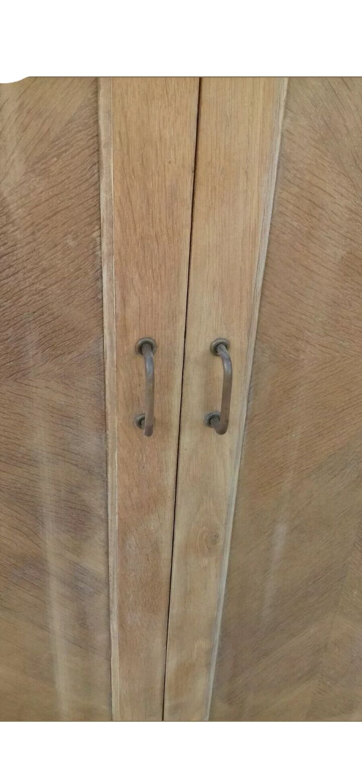 Cabinet feet compass 2 doors wooden gross vintage