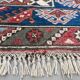 Turkish tribal rug natural dyes 200x120 cm vintage Turkish carpet 2521