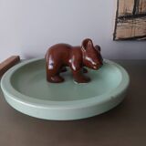 Vide poche ours en céramique art déco , Sarskilda Villkor , Suède