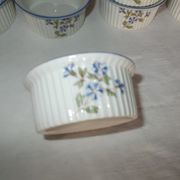 Set of 10 porcelain ramekins