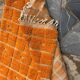 Beni Ouraine rug in natural wool, orange, size 150/250 cm.