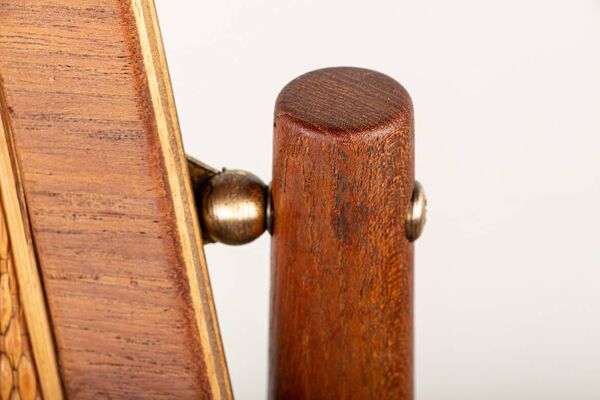 6 chaises Danoises en Teck, Cannage et Cuir, modèle FD 187 par Arne Vodder