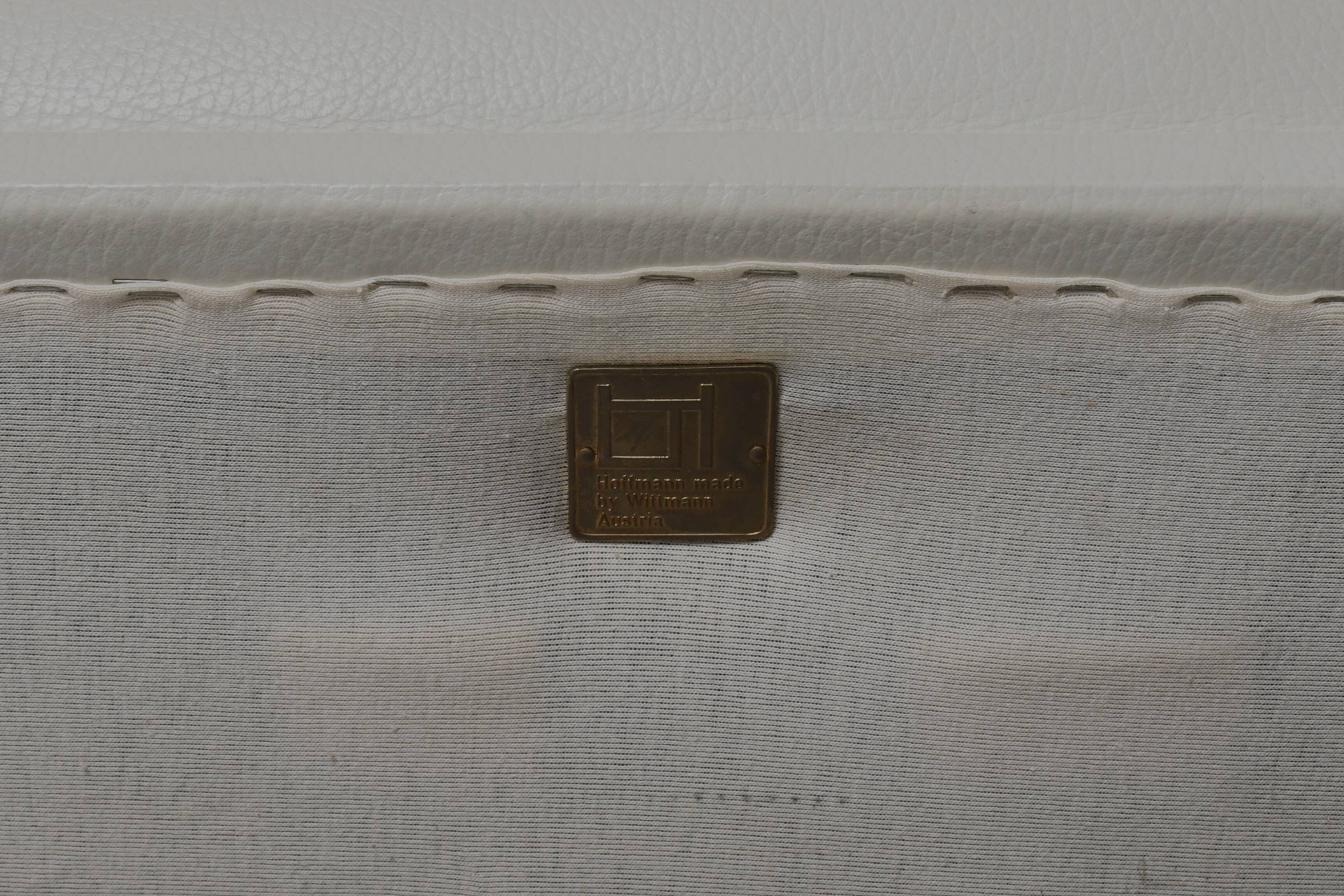 Ensemble de chaises en cuir Josef Hoffmann « Villa Gallia » par Wittmann Austria