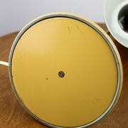 Adjustable Desk Lamp in Blue and Sand Painted Metal and Chrome-Plated Spiral Arm, 1970s, Set of 2