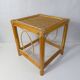Vintage rattan sofa side table