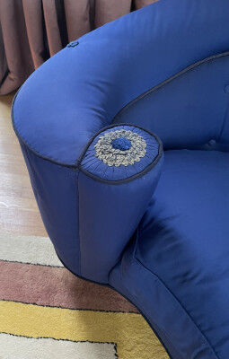 Round canapé, Italian design from the 1950s.