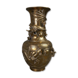 Chinese dragon brass vase, 1920