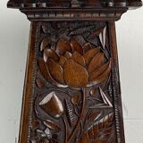 Arts and crafts hand carved pedestal, England ca 1880