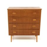 Scandinavian teak chest of drawers, Sweden, 1960