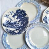 Vintage blue dinner plates
