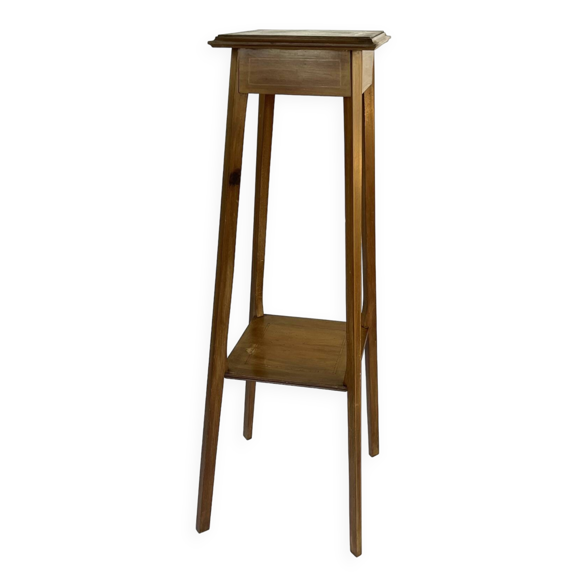 Large wooden pedestal table