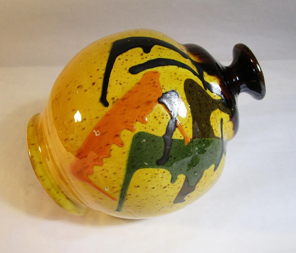 Speckled ceramic vase