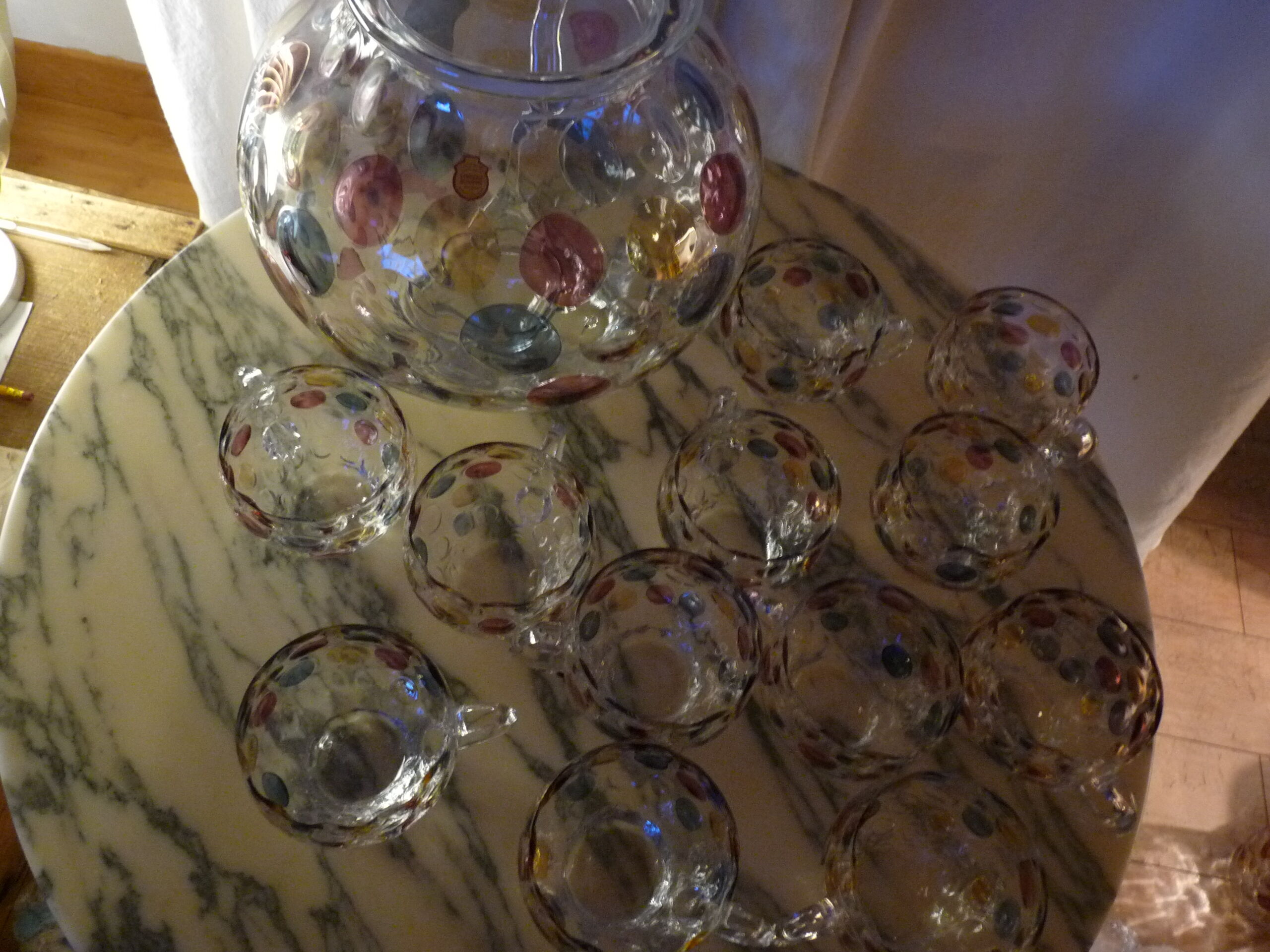 Service a punch ou cocktail en cristal de boheme nemo' by kannegiesser for borske sklo