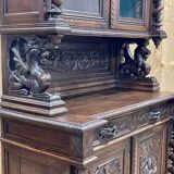 2-part Renaissance oak sideboard, 19th century work