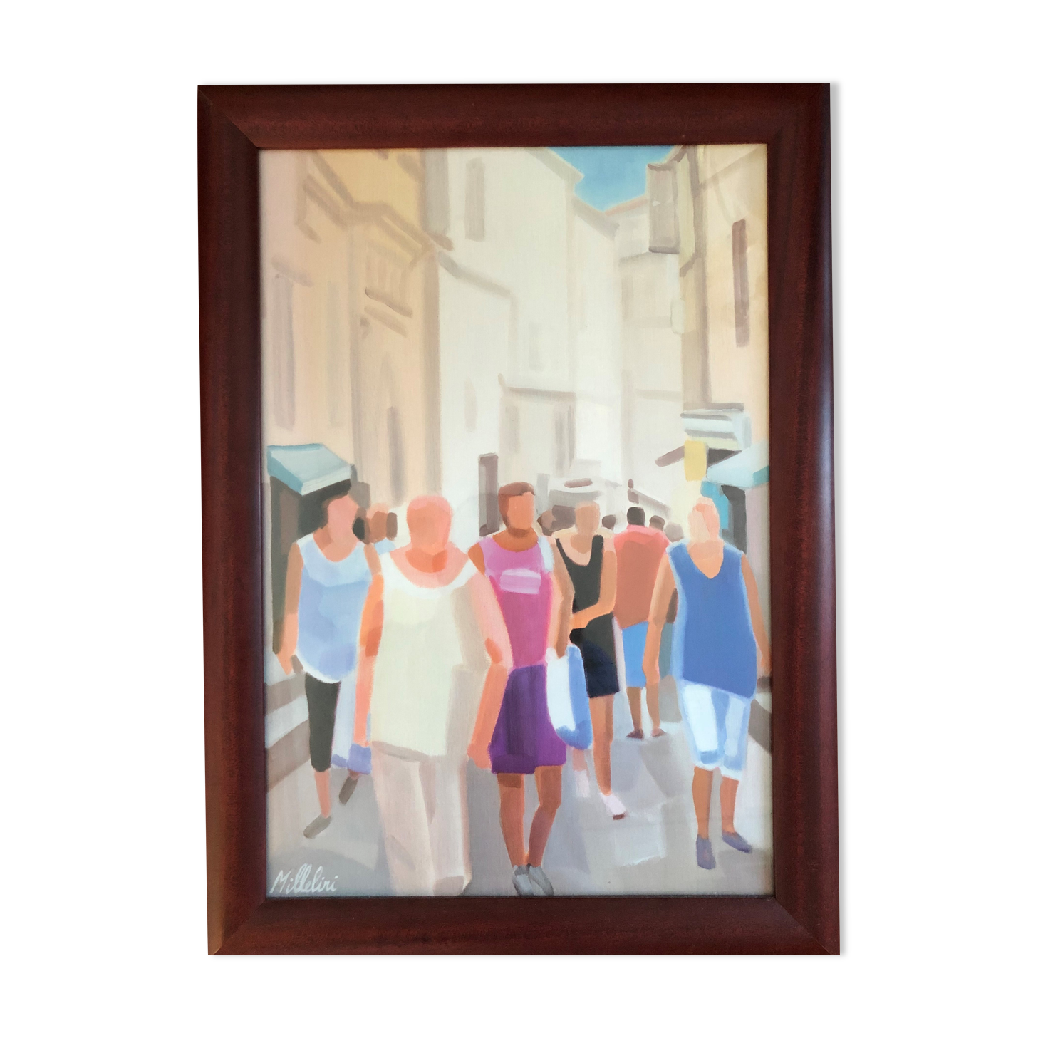 Lithograph: animated street by JP Milleliri