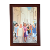 Lithograph: animated street by JP Milleliri