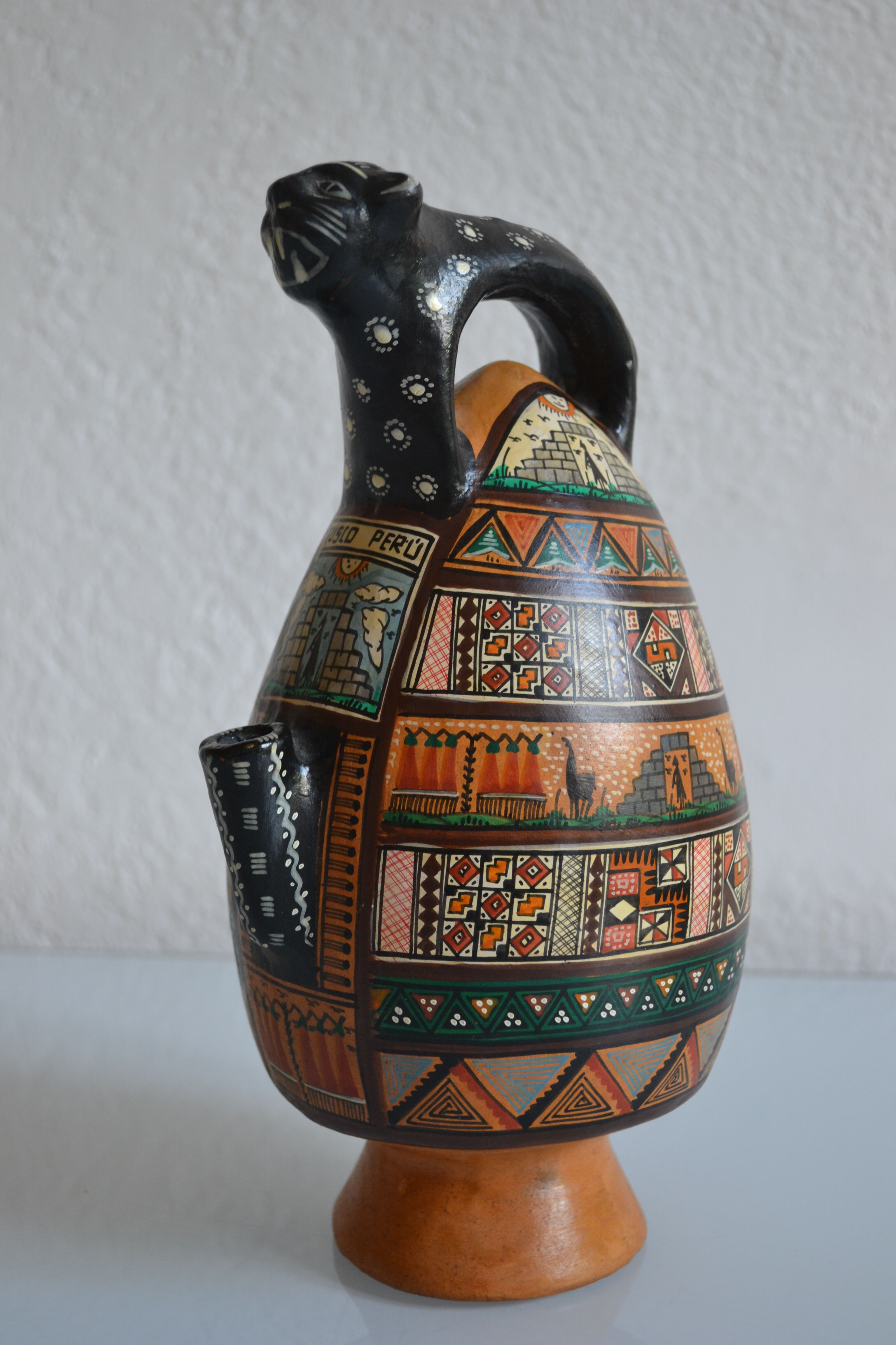 ceramic pitcher from Cusco, Peru