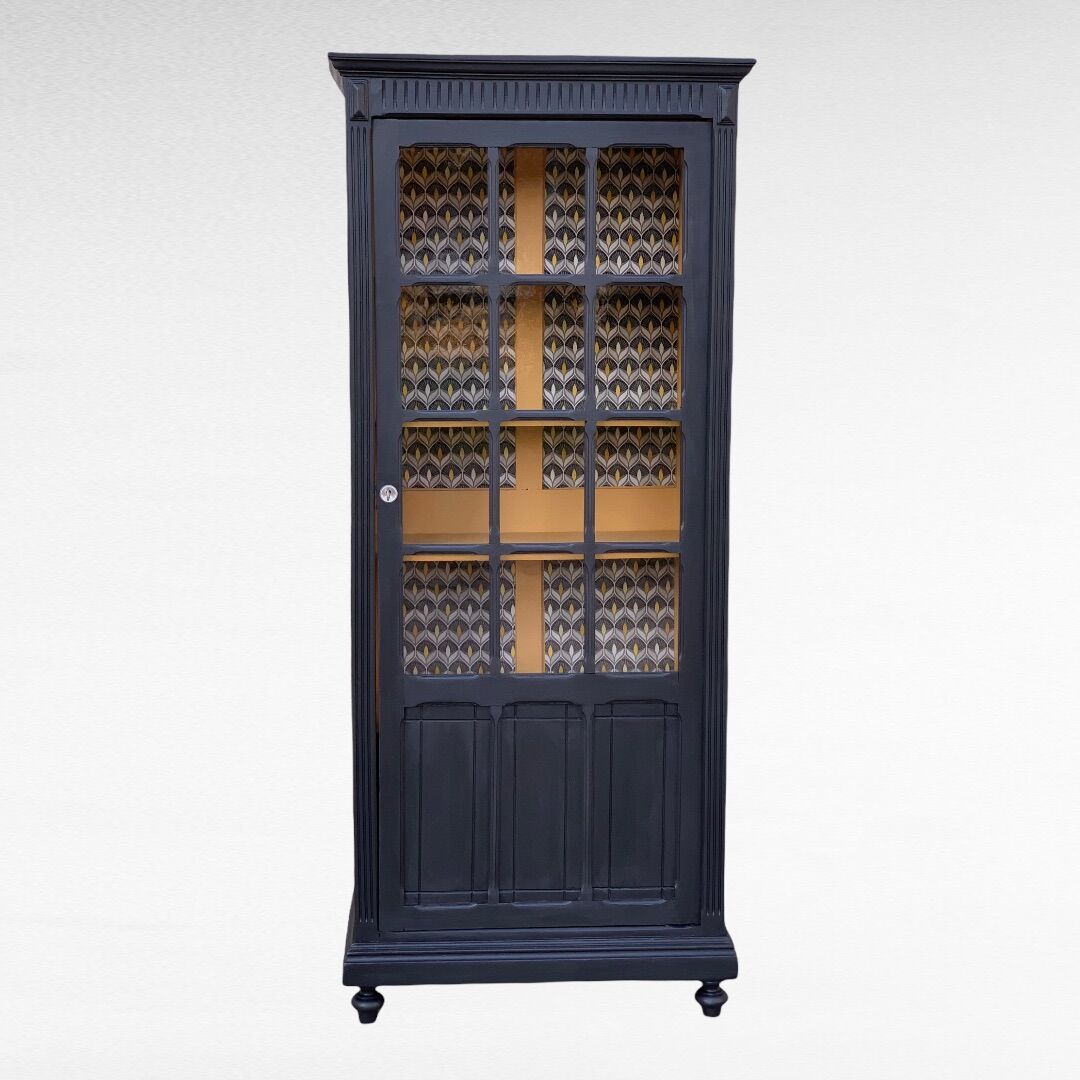 Parisian wardrobe black glass