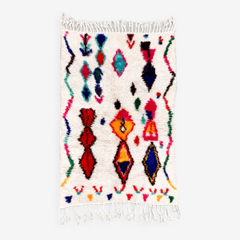 Colorful Moroccan Berber rug Azilal 1.18x0.79m