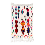 Tapis berbère marocain coloré Azilal 1,18x0,79m