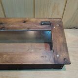 Former wooden display case