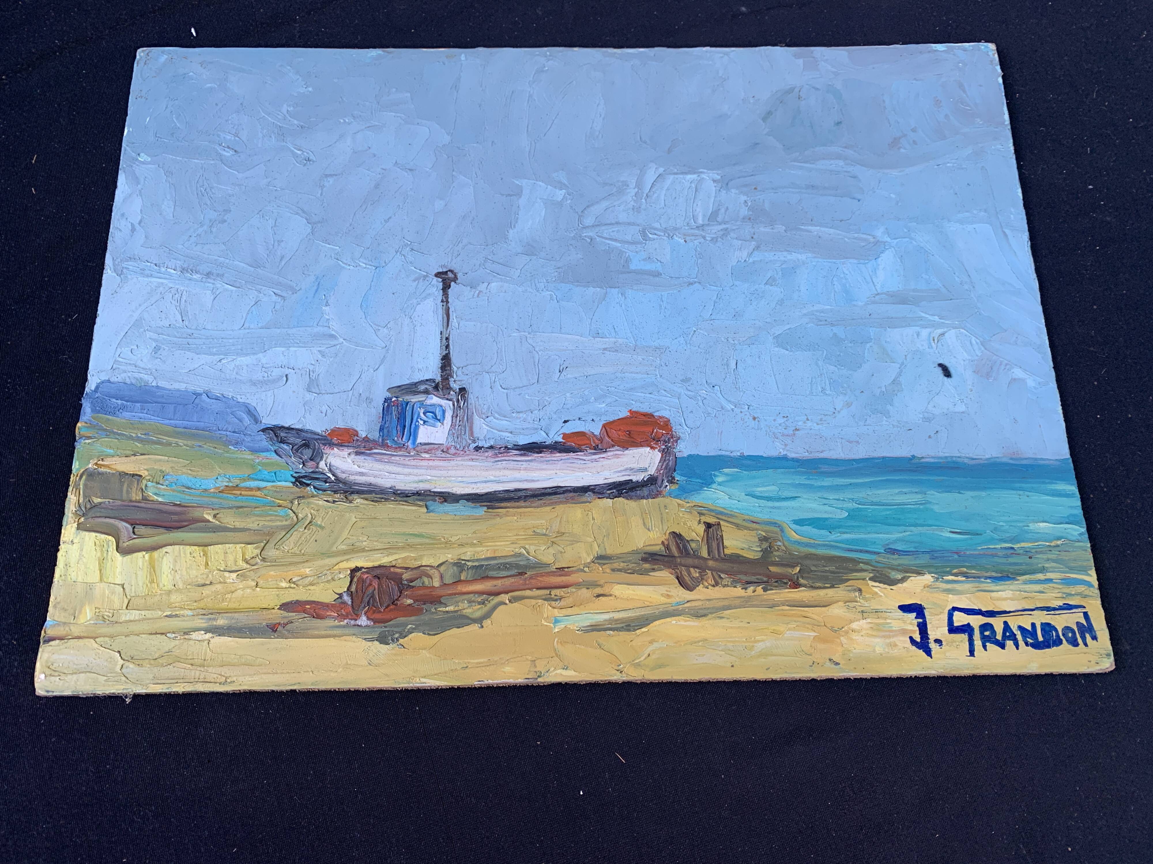Beautiful signed seascape painting 33 x 24