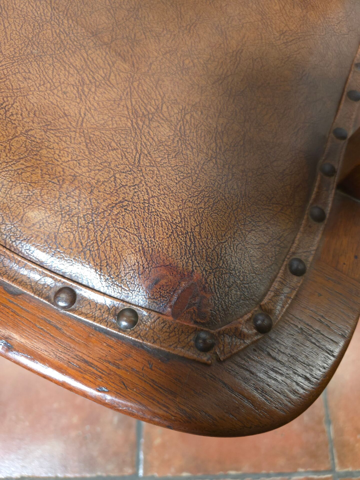 Fauteuil de Bureau Américain ancien en chêne