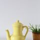 Yellow, france, vintage teapot