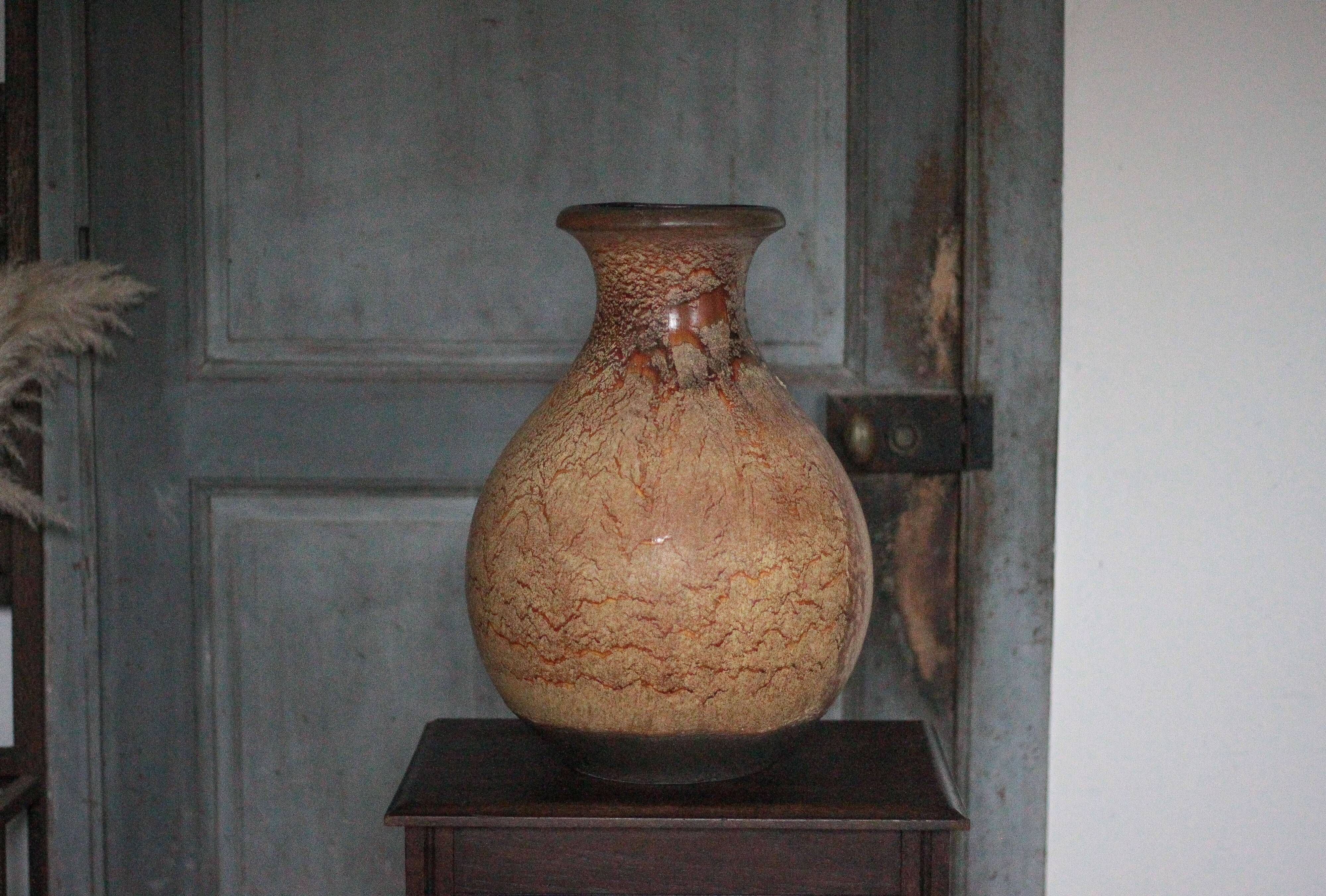 Large ceramic vase 495-48 West Germany, decorative vase, flower pot