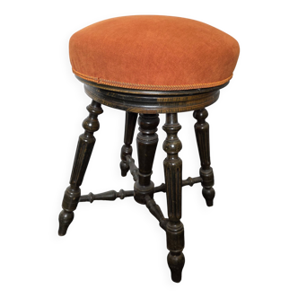 Ancien tabouret de piano réglable