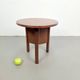 Dutch Art Deco Modernist Round Oak Side Table, 1930s