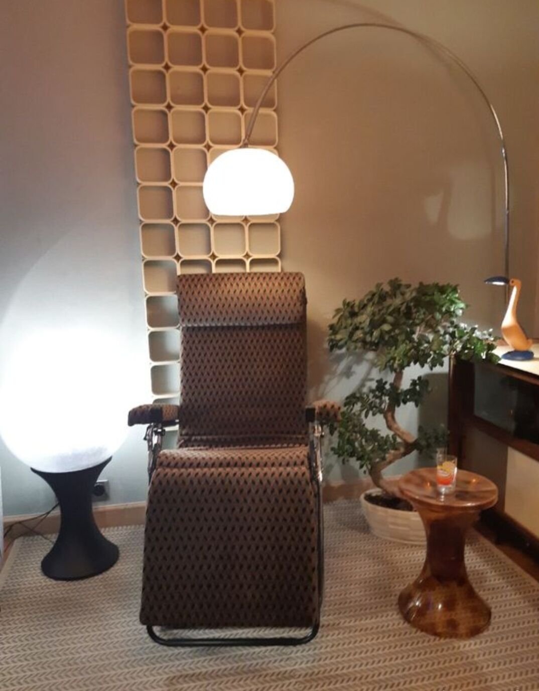 Transat relax chaise longue lafuma vintage 1970-80