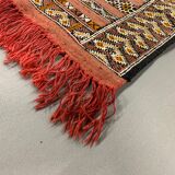 Vintage Moroccan Vegan Silk/Wool Berber Kilim 200x106 cm Kelim Rug