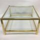 Table basse vintage en laiton