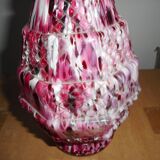 Vase ou flacon en verre moucheté