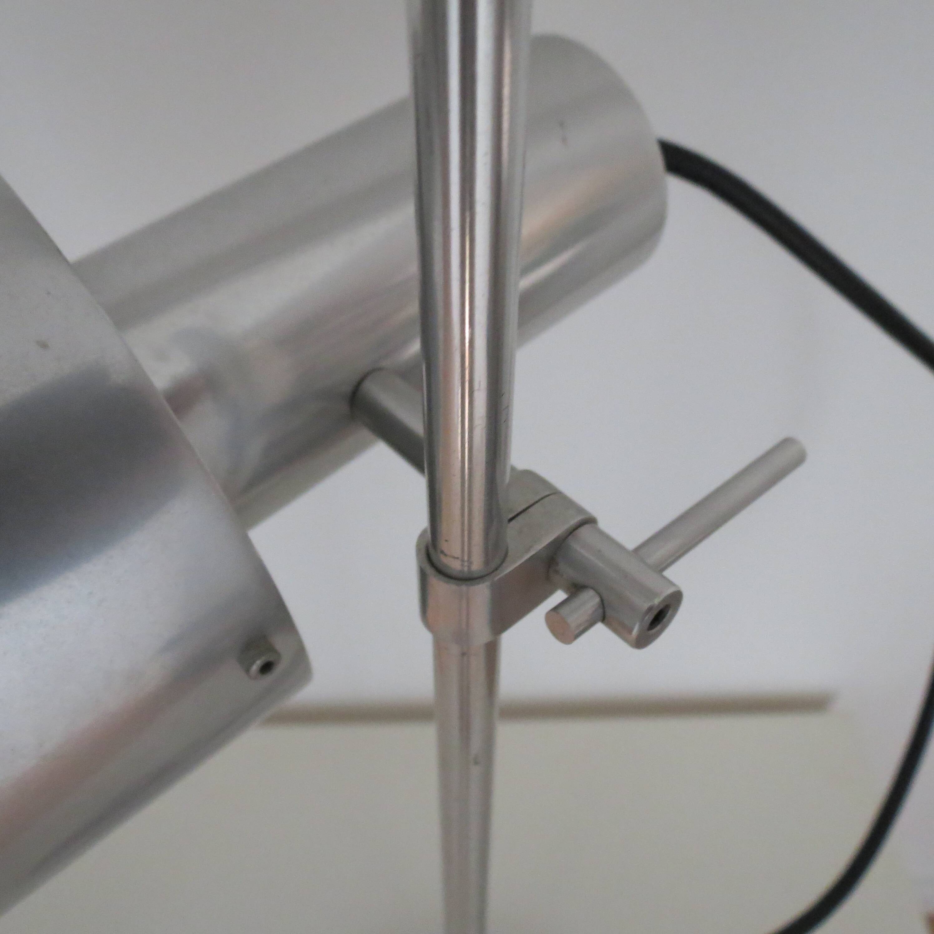 1960s desk lamp by Peter Nelson aluminium desk lamp mid century modern desk lamp