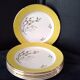 Set of 6 dessert plates Salins France