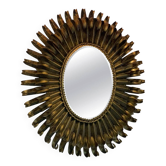 Golden iron star-shaped mirror, mid-1900s.