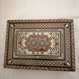 Lot of 2 oriental boxes in marquetry.