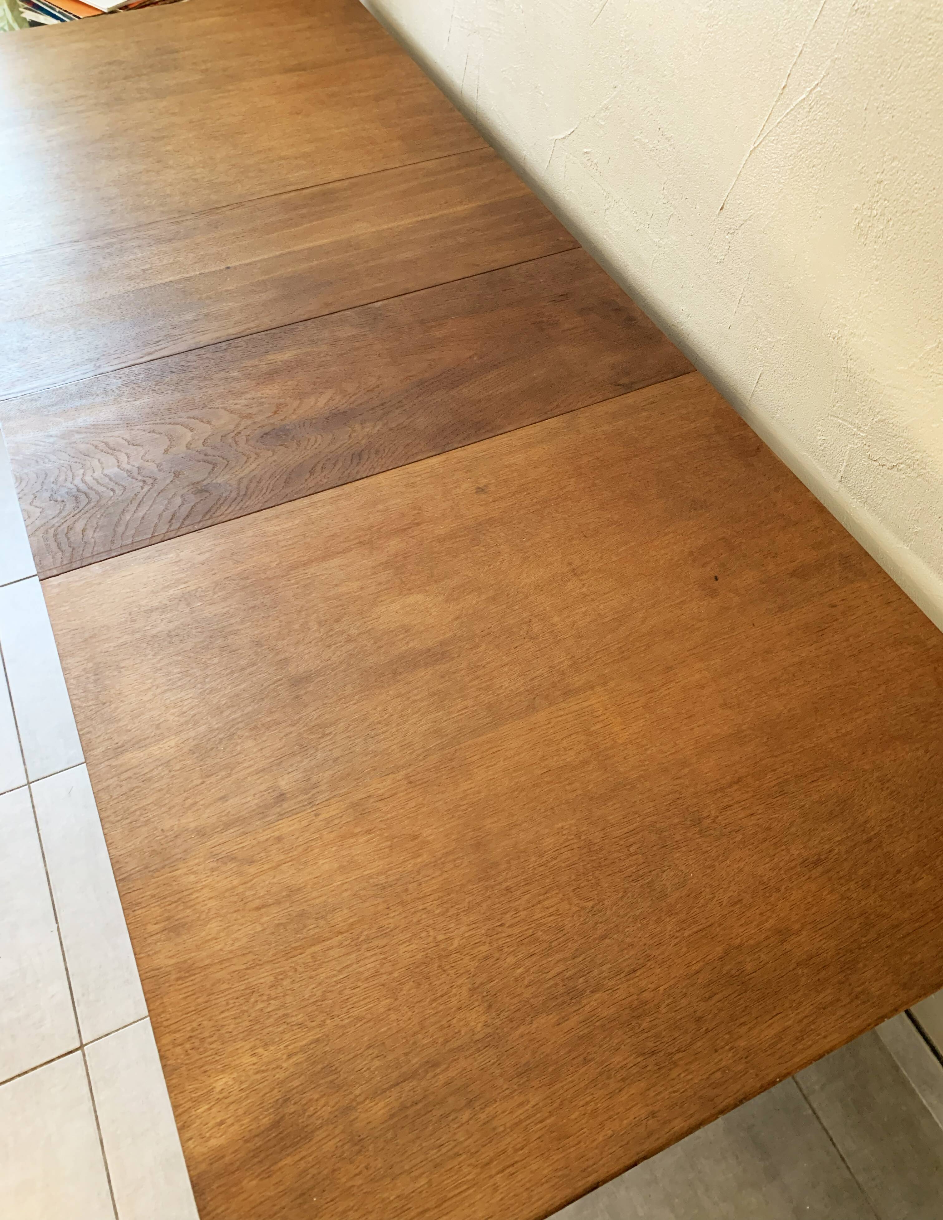 Vintage extendable oak table from the 50s
