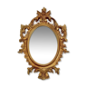 Baroque gilded wood mirror 30 x 20 cm