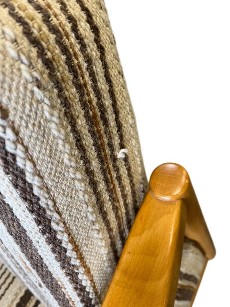 Vintage extendable wooden sofa / sofa / KNOLL sofa